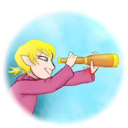 Flat colored sketches, shading, really simple background