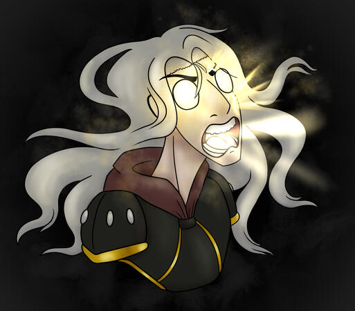 Flat colors , shading, lighting, really simple background, armor fee