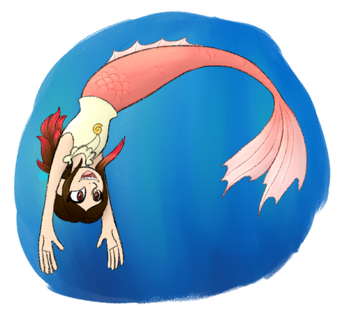 Flat colored sketch, lighting, shading, really simple background