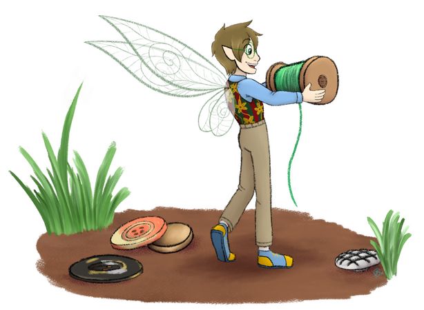 Flat colored sketch, lighting, shading, and simple background